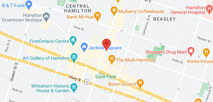 map of 66 JAMES Street N